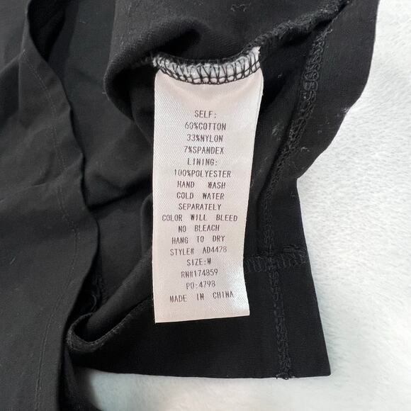 Vintage Alythea Off-The-Shoulder Black Bodycon Dress Medium - Picture 4 of 10